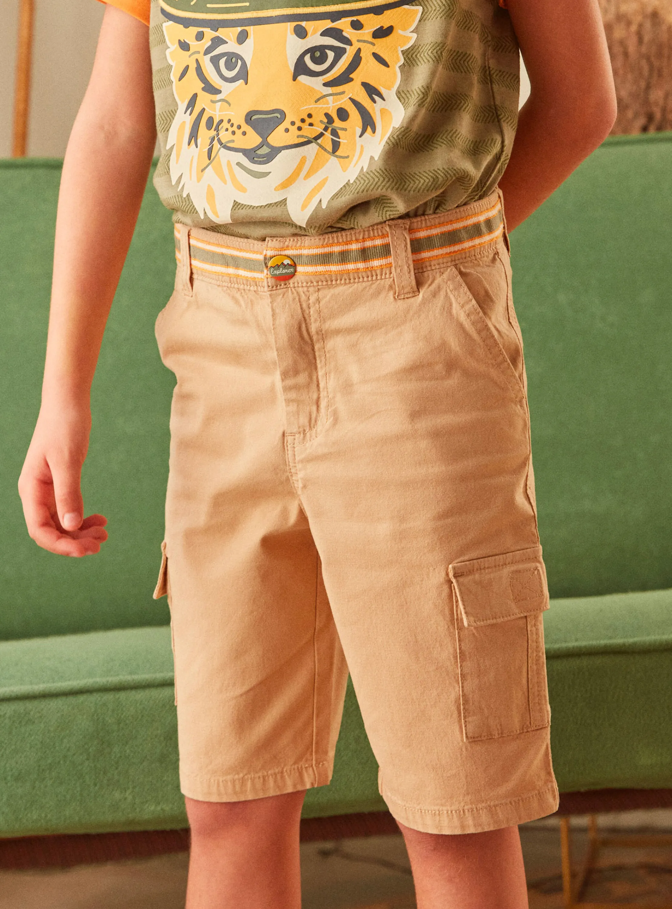 Shop Sergent Major Beige BERMUDA