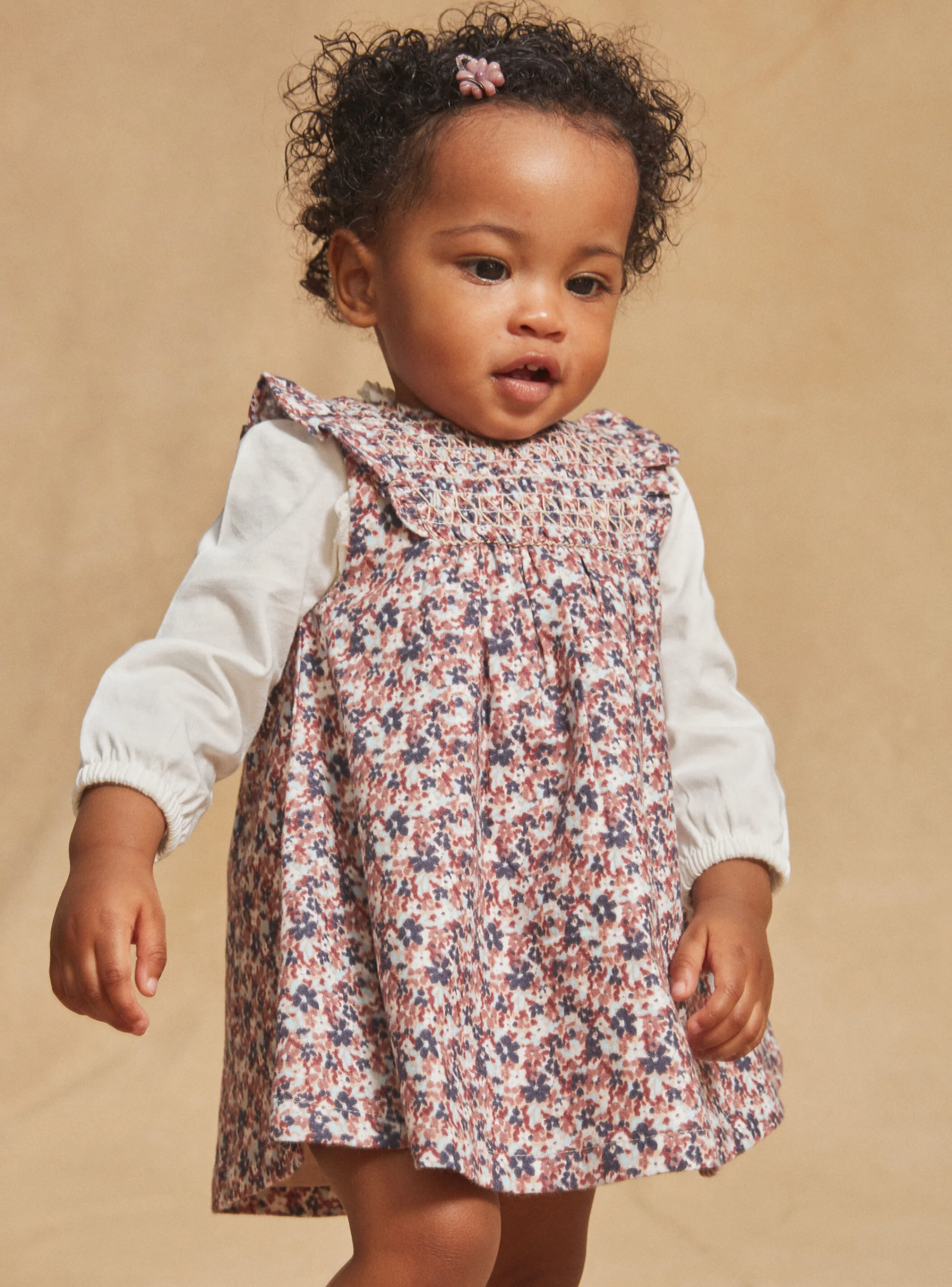 Best Sergent Major Beige floral print sleeveless dress