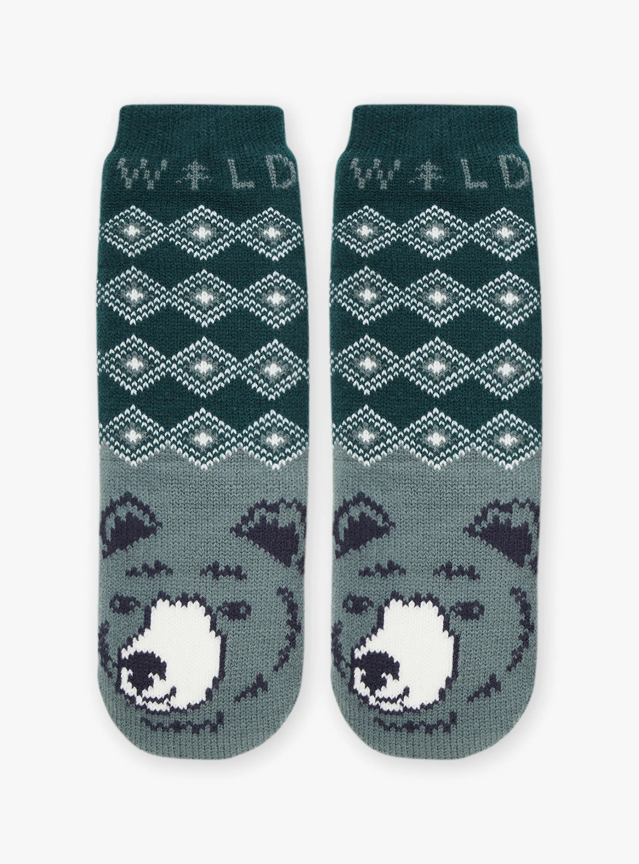 Online Sergent Major Bottle-green non-slip socks