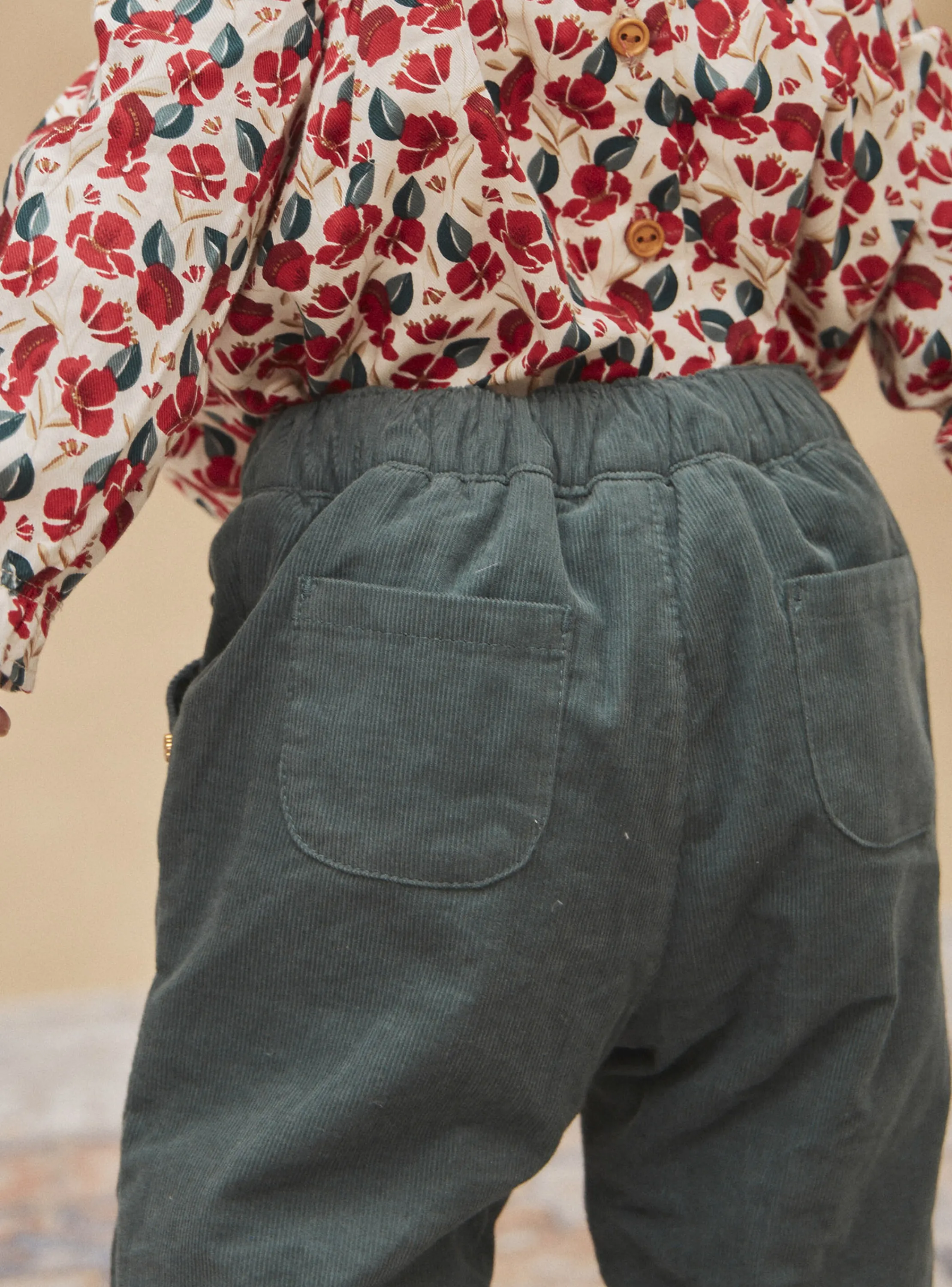 Store Sergent Major Clay green corduroy pants