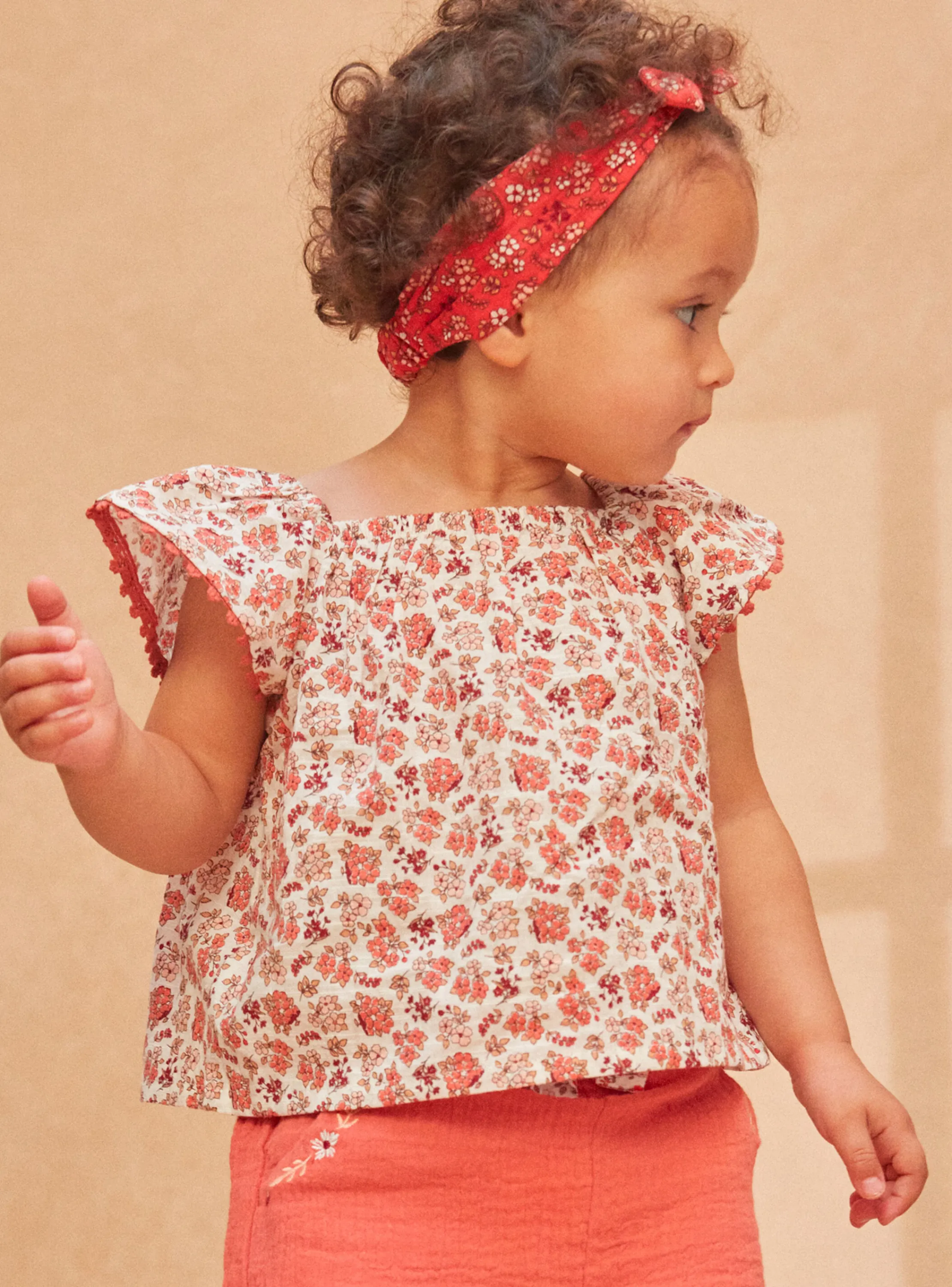 Shop Sergent Major Ecru floral blouse