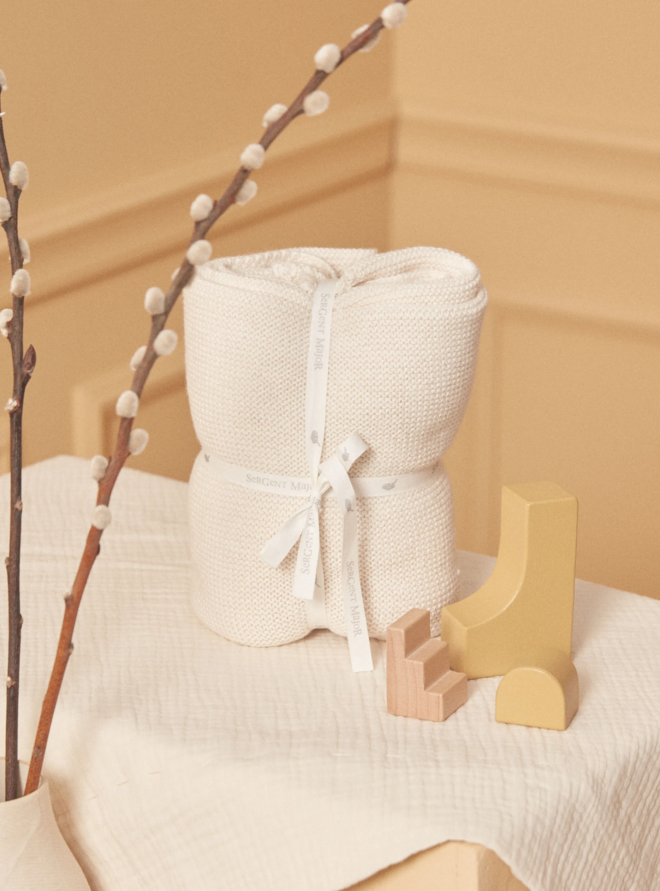 Fashion Sergent Major Heathered off white BLANKET