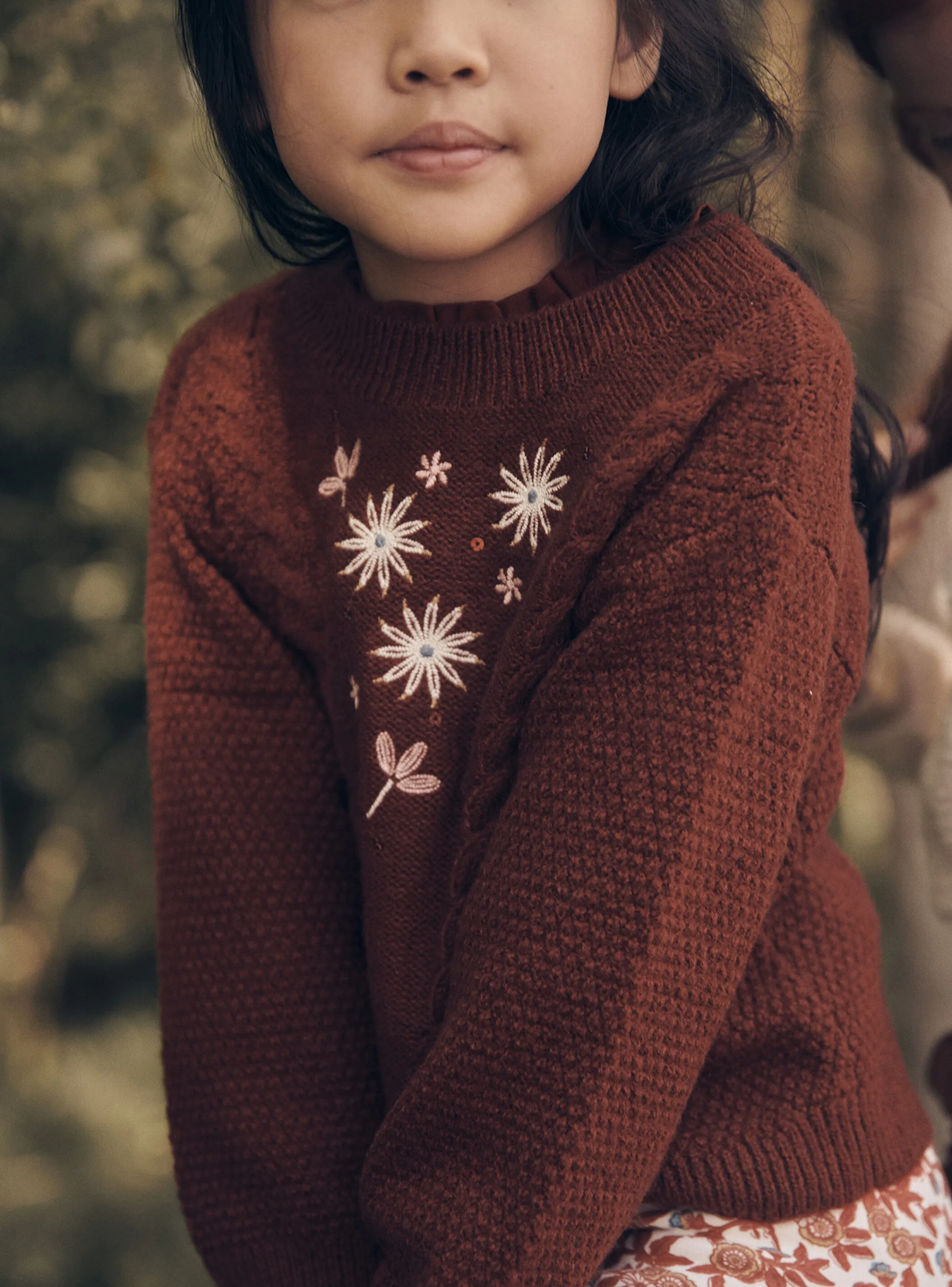 Flash Sale Sergent Major Long-sleeved brick sweater