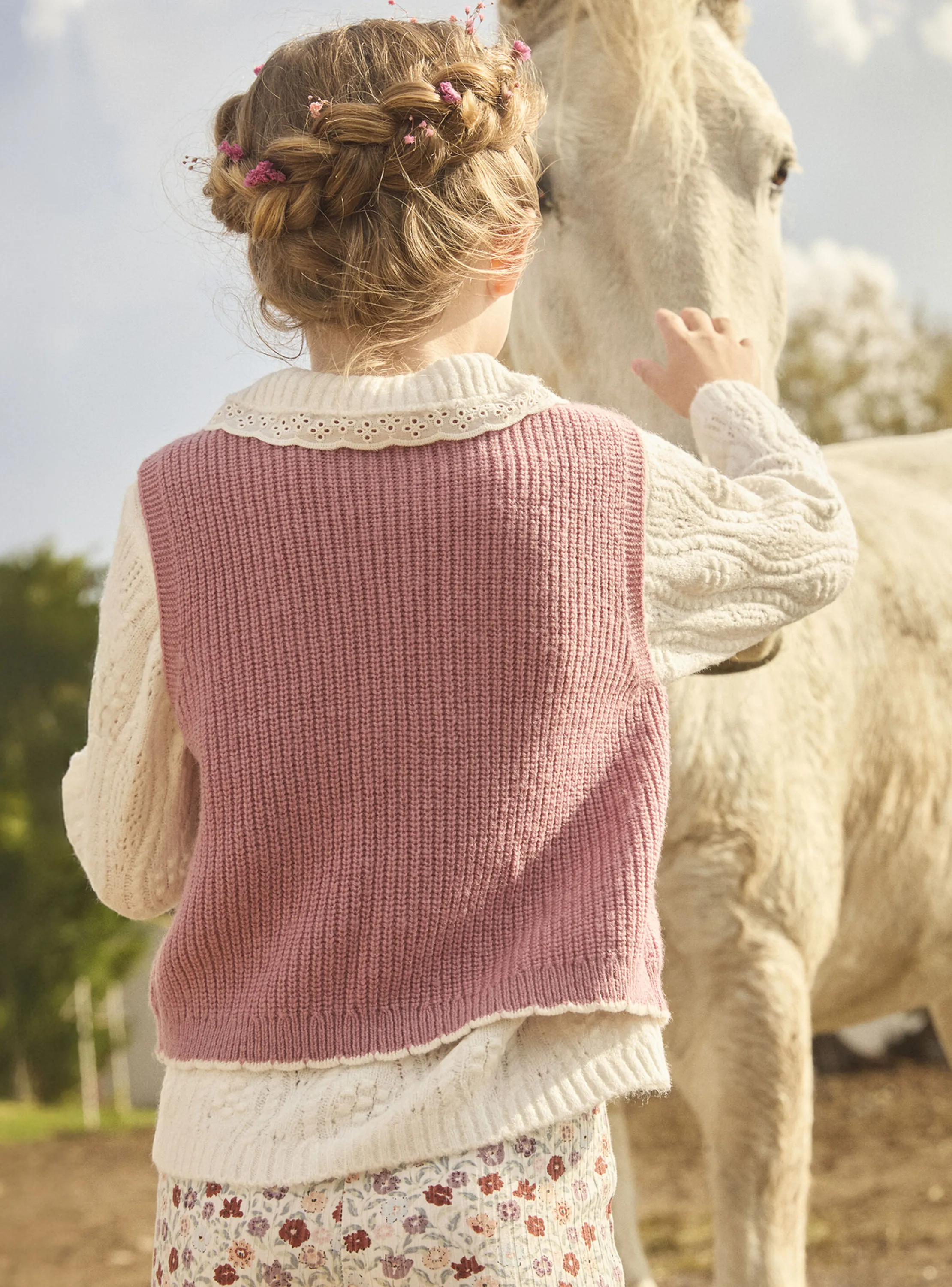 Flash Sale Sergent Major Mauve CARDIGAN WHITHOUT SLEEVES