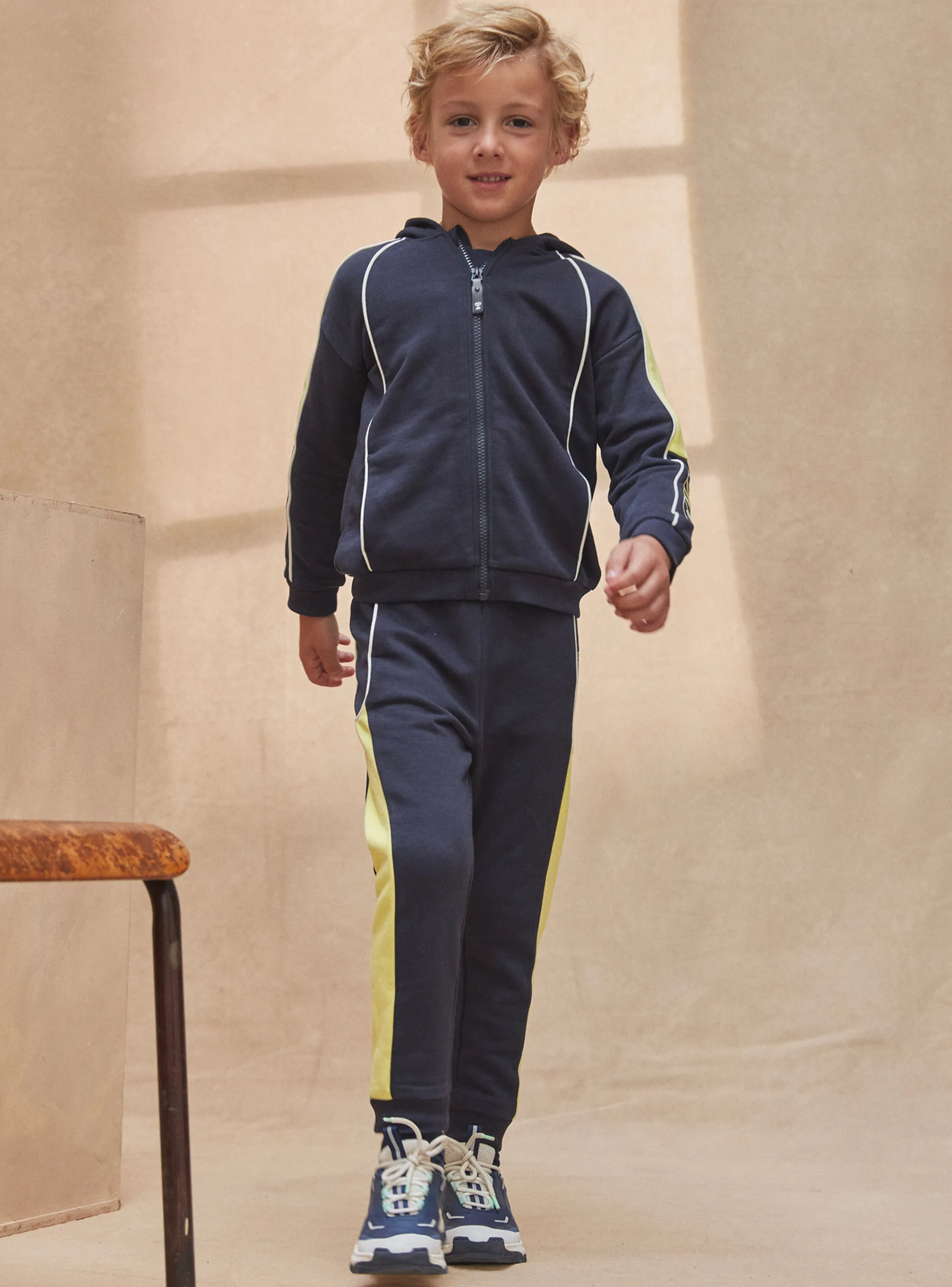 Cheap Sergent Major Navy blue jogging pants with a 1987 print