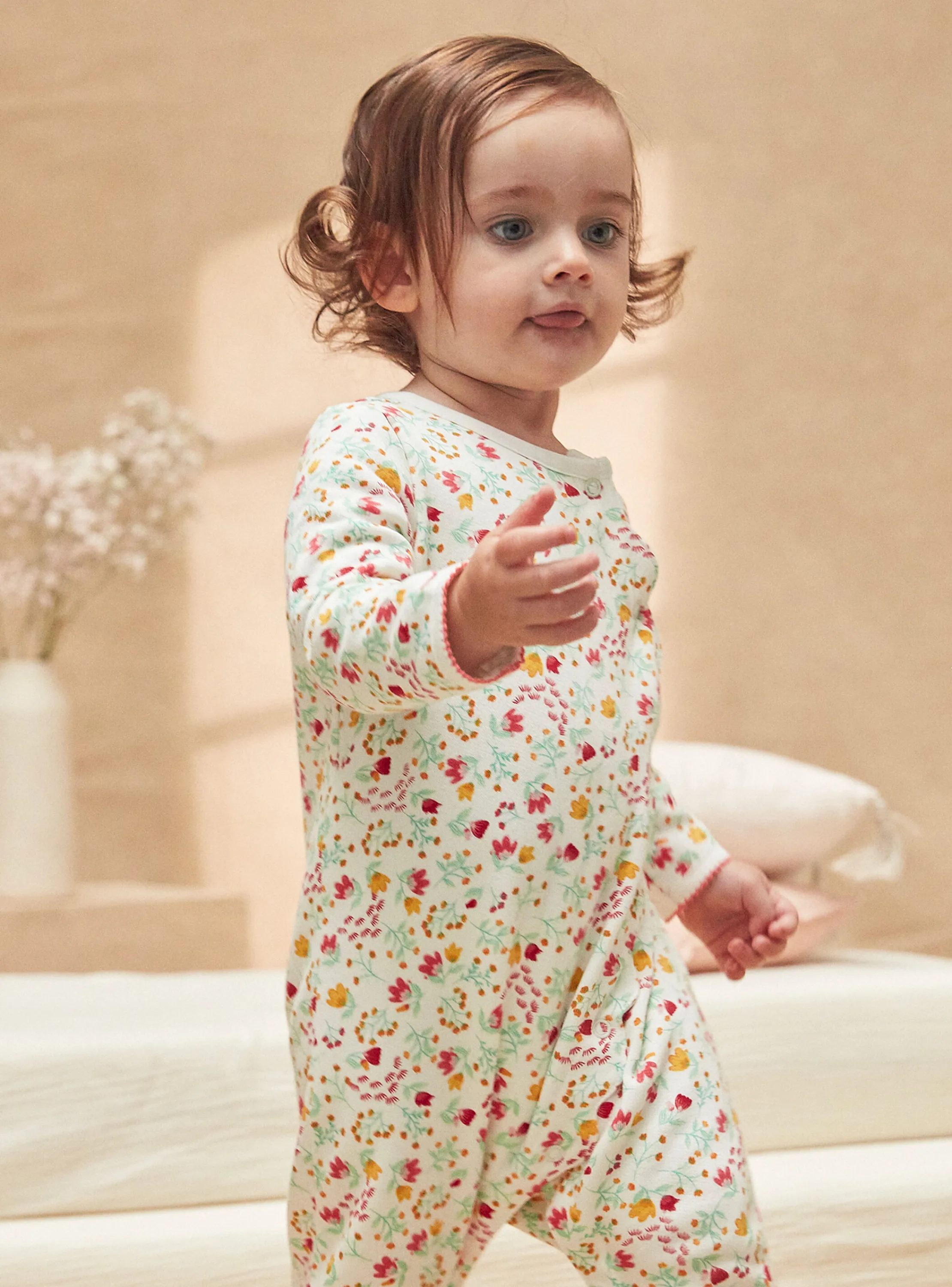 Shop Sergent Major Off white BABYGROW