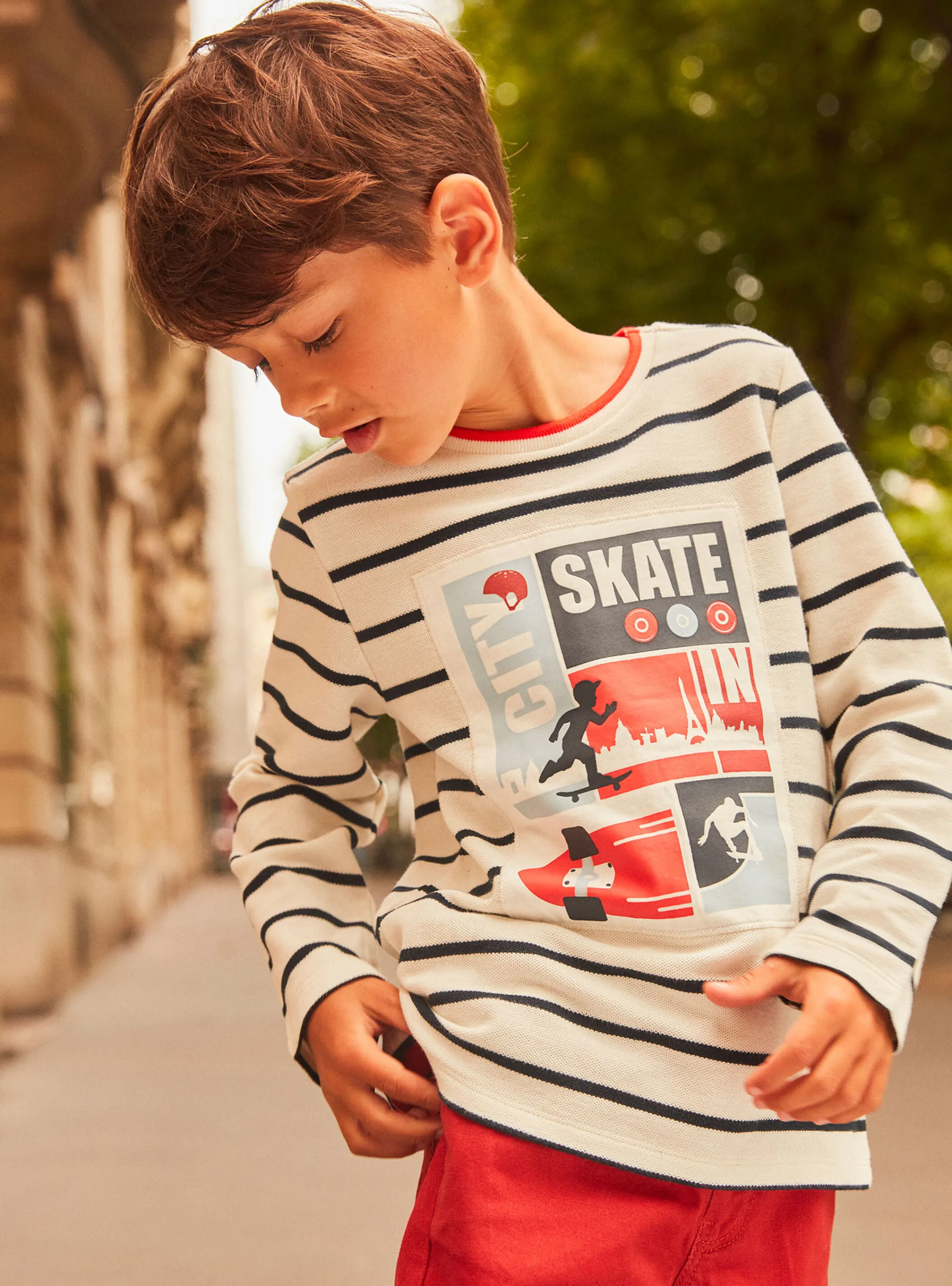 Online Sergent Major Off-white and black sailor-style T-shirt