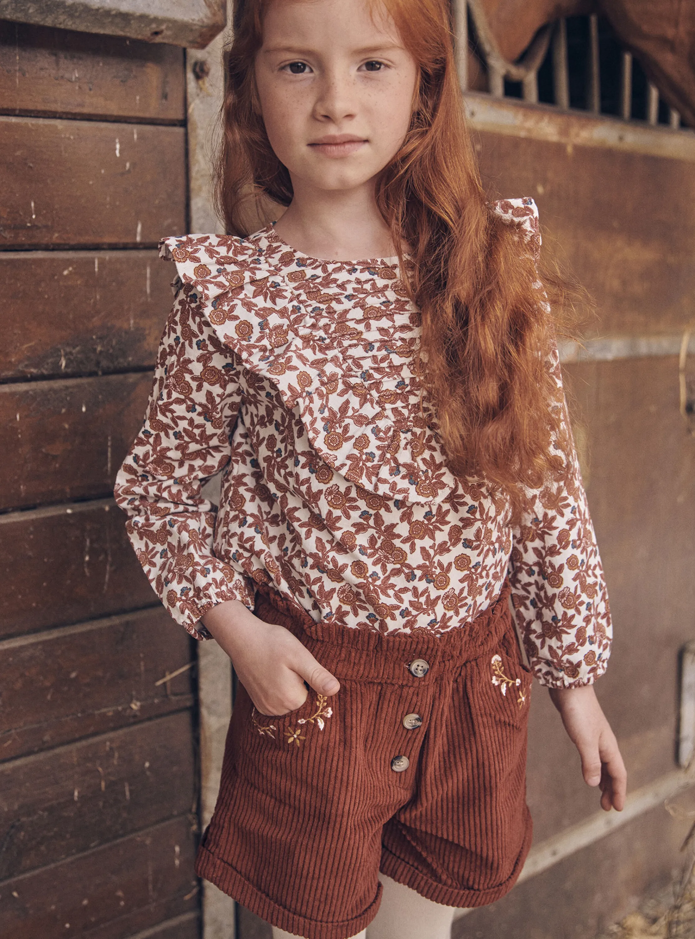 Sale Sergent Major Velvet brick shorts